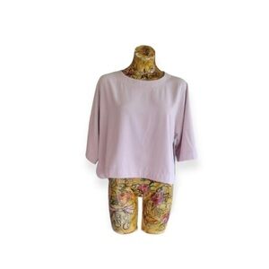 Harlowe & Graham top short sleeve Small purple